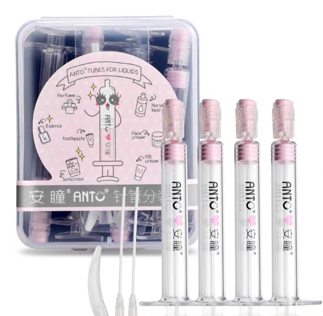 Mini syringe travel size storage