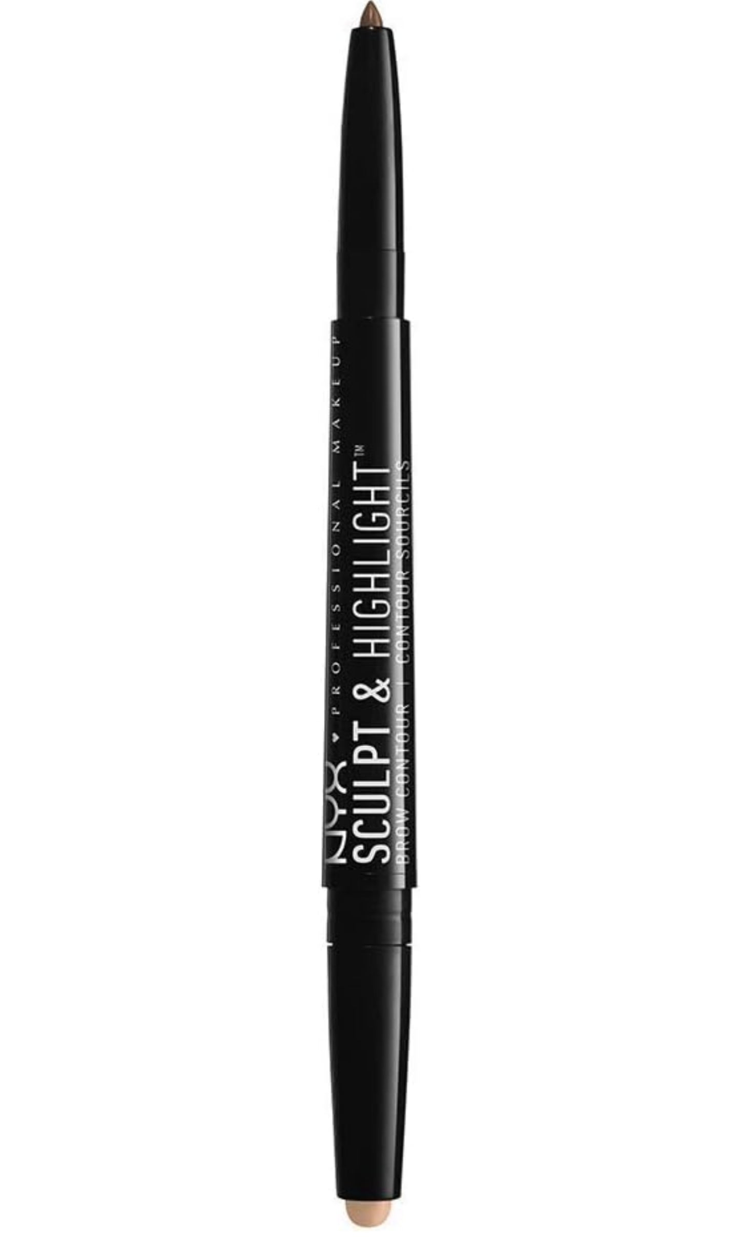 NYX Sculpt and Highlight Brow Contour, Eyebrow Pencil, ash brown
/medium beige