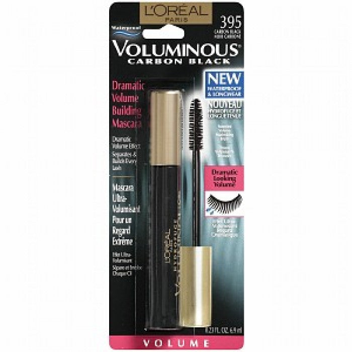 Loreal Paris Voluminous Waterproof Mascara, Carbon Black 395 - Shopping District