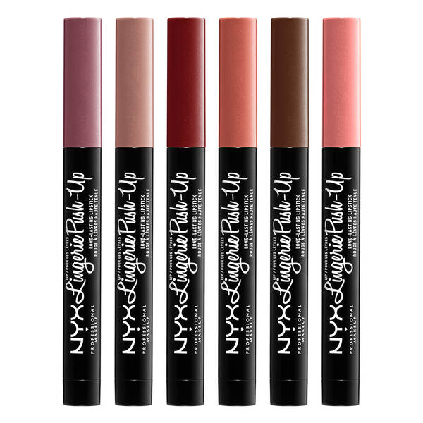 Enhance your pout with NYX Lingerie Push-Up Lipstick