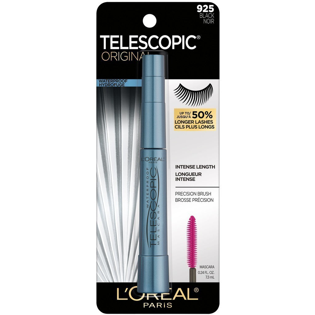 Loreal Telescopic Original Waterproof Lengthening Mascara, 925 Black