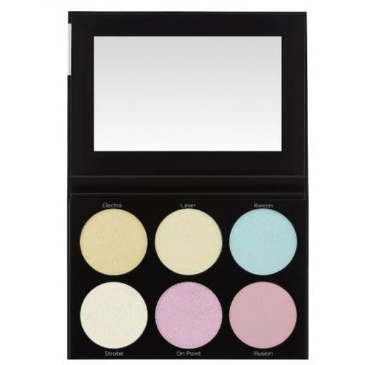 BH Cosmetics Blacklight Highlight - 6 Color Palette - Shopping District